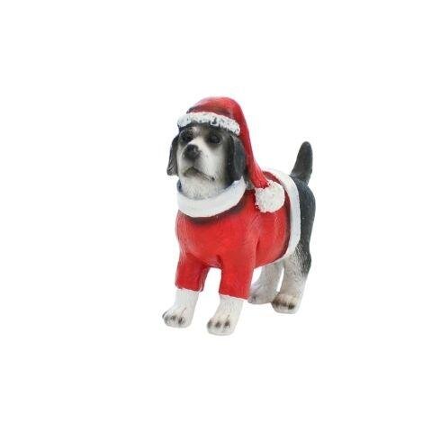 Give Erfaren person finansiel Hund figur - Julepynt - H 7 cm - Sort hvid - jule pynt