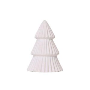 Juletræ Keramik - 10 cm - Hvid