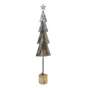Juletræ flad - Antik messing - H 58 cm