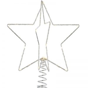 Sirius Christina stjernetop H15 cm sølv
