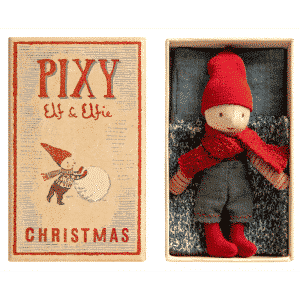 Dreng "Elf" Pixy i tændstikæske - Maileg