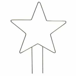 Stjerne på dobbeltspyd messing finish - Ib Laursen - Stor