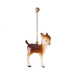 Bambi metal ornament m/ prikker - Maileg