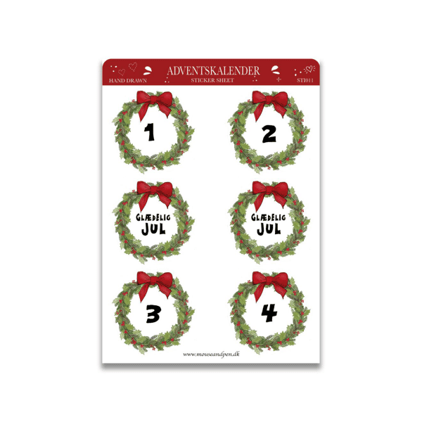 Adventskalender Stickers (6 Stickers)