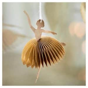 Papirklip t/ ophæng ballerina brun - Ib Laursen H: 13