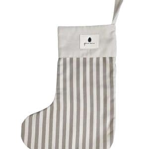 Pine Cone Julesok - Grandma's Christmas Sock - Mushroom Stripe