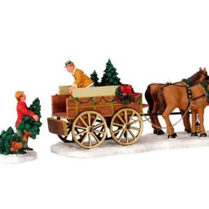 Christmas Tree Wagon Set Of 2