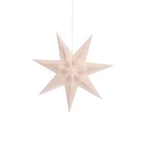 Stjerne i beige 45 cm i diameter
