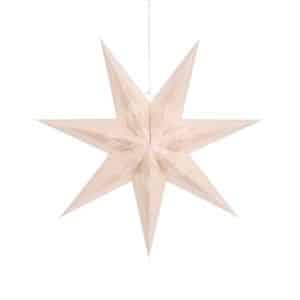 Stjerne i beige 60 cm i diameter