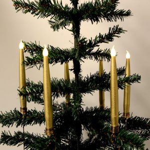 Juletræslys LED 10 stk. Trådløse inkl. Fjernbetjening & Klemmer - passer til de fleste Georg Jensen lysholdere m.m.