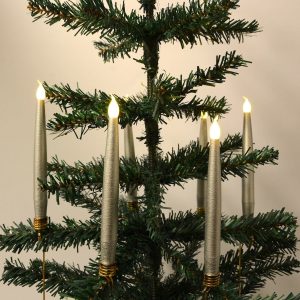 Juletræslys LED 20 stk. Trådløse inkl. Fjernbetjening & Klemmer - passer til de fleste Georg Jensen lysholdere m.m.