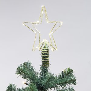 NORDIC WINTER 3D julestjerne m/LED og connector til juletræ