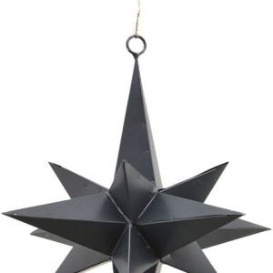 3 Dimensional, Ornament, sort, 19 cm