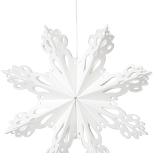 Snowflake, Juledekoration, hvid, 15 cm