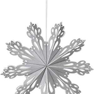 Snowflake, Juledekoration, sølv, 15 cm