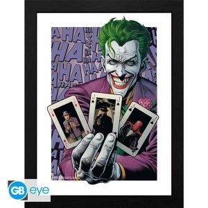 ABYstyle - DC COMICS Framed print The Joker Haha Cards - Billede