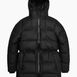 Alta Puffer String W Jacket - Black - Rains - Sort L