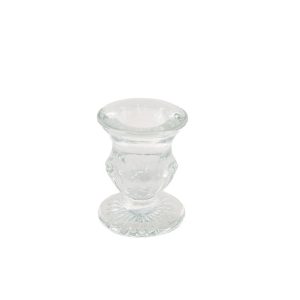 Antik Glas Lysestage