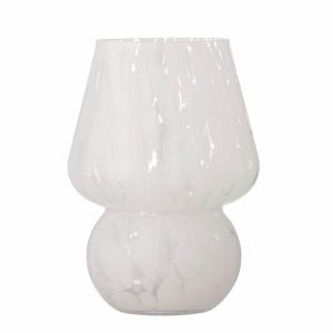 Bloomingville - Halim Vase White Glass (82060243)