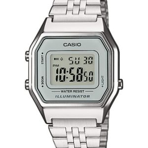 Casio Vintage LA680WEA-7EF i stål med lænke