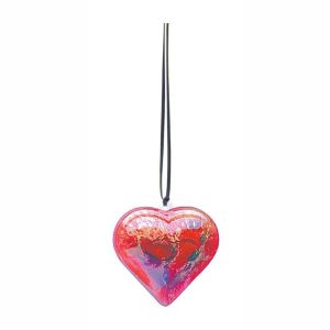 Colorations - Fillable Ornament Transparent Heart Set of 12