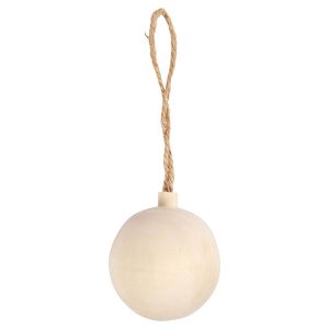 Creativ Company Christmas Bauble Pendant Wood 4.8cm