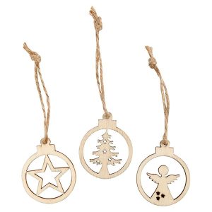 Creativ Company Christmas pendants Wood 24pcs.