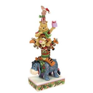 Disney Figur Stacked Pooh & Friends Christmas H 25 cm.