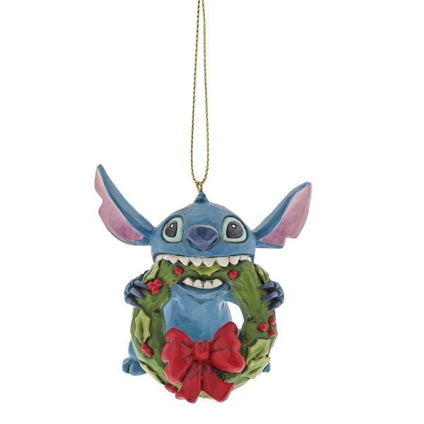 Disney ornament Stitch i krans figur