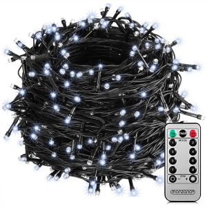 Fairy lights Christmas cold white 60m fjernbetjening