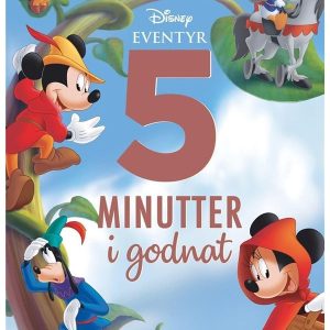 Fem minutter i godnat - Disney eventyr - Børnebog - hardcover