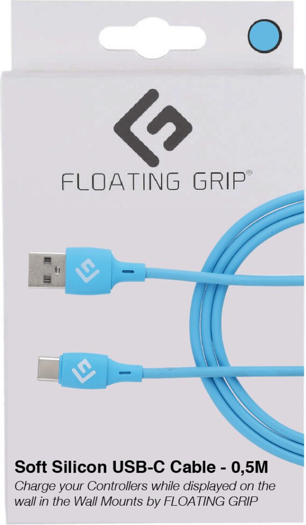 Floating Grip - Usb-c Kabel - 0,5 Meter - Blå