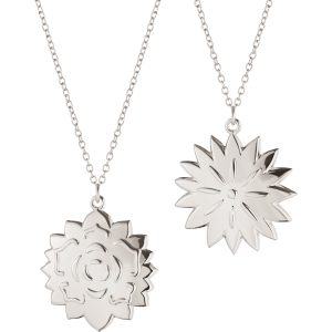 Georg Jensen 2020 Ornament Ice Dianthus & Rosette palladium