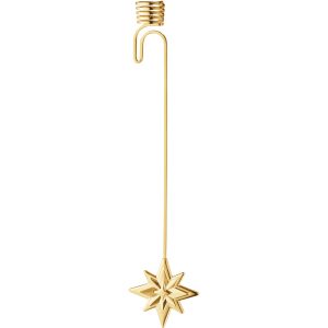 Georg Jensen Christmas Collection 2024 Stjerne lyseholder, 18 kt guldbelægning