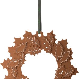 Gingerbread Julekrans Ø18.5 cm Brun