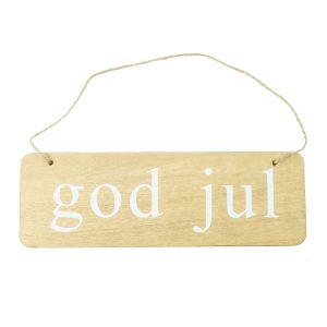 God jul | 21x7 cm | Kan ophænges