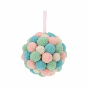 Julekugle Pompom Pastel