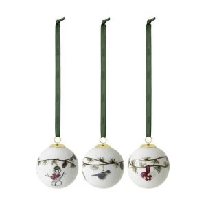 Kähler - Hammershøi Christmas baubles 3 pc