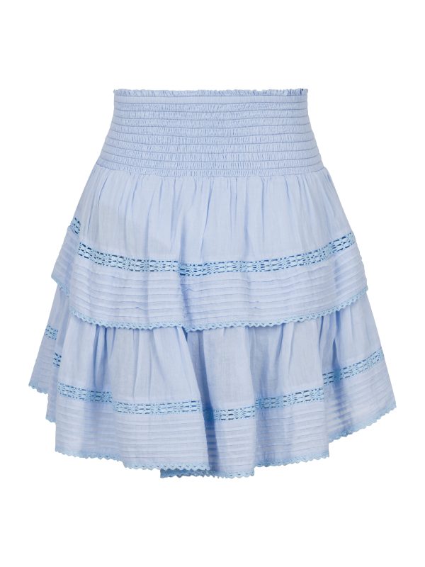 Kenia S Voile nederdel - Light Blue