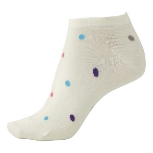 Korte ankelstrømper fra CPH sock Comp. - Creme Tivoli Dot str. 36-39