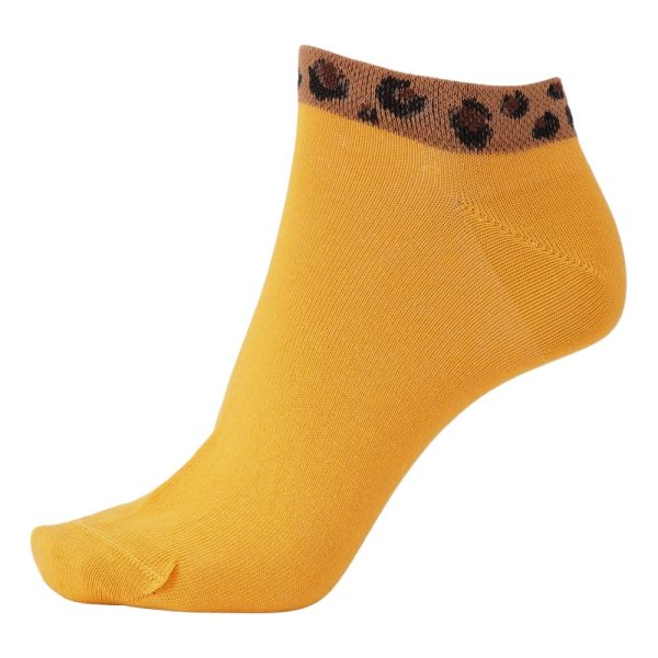 Korte ankelstrømper fra CPH sock Comp. - Orange Leopard str. 36-39