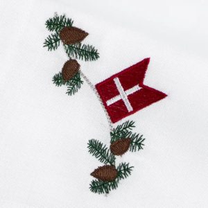 Langkilde & Søn - Juleserviet med Dannebrog