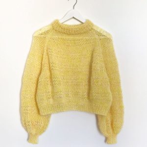 Lykke Jumper fra Spektakelstrik, No 12 + silk mohair strikkekit