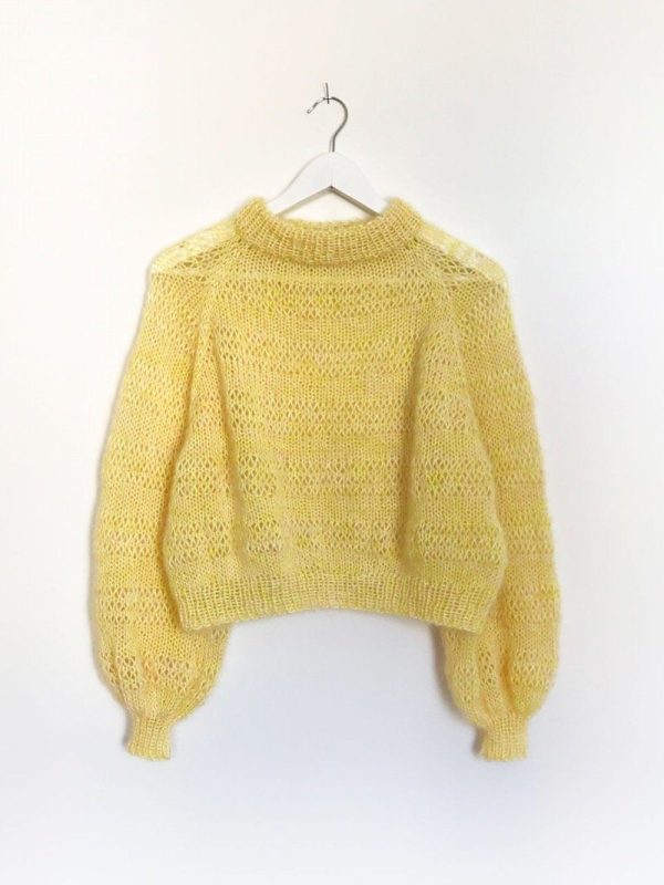 Lykke Jumper fra Spektakelstrik, No 12 + silk mohair strikkekit