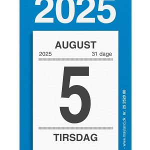 Mayland Afrivningskalender m/bagsidetekst 2025