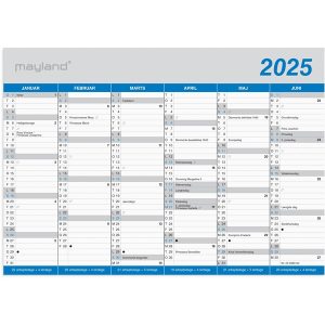 Mayland Kontorkalender Klassisk A5 2025