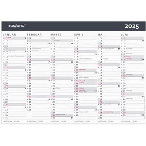 Mayland Kontorkalender Moderne A4 2025