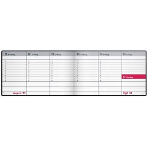 Mayland Mini bordkalender sort vinyl 2025