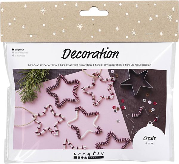 Mini DIY Kit Dekoration, Stjerner