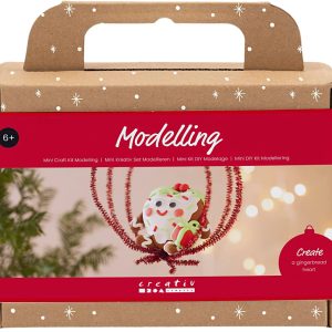 Mini DIY Kit Modellering, Hjerteformet Julefigur